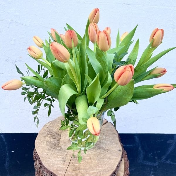 Beautiful Spring Tulips in a Vase - Image 3